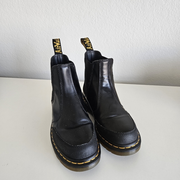 Dr Martens | 2976 Guard Panel Leather Black Chelsea Boots, Womens 9 - Picture 8 of 11